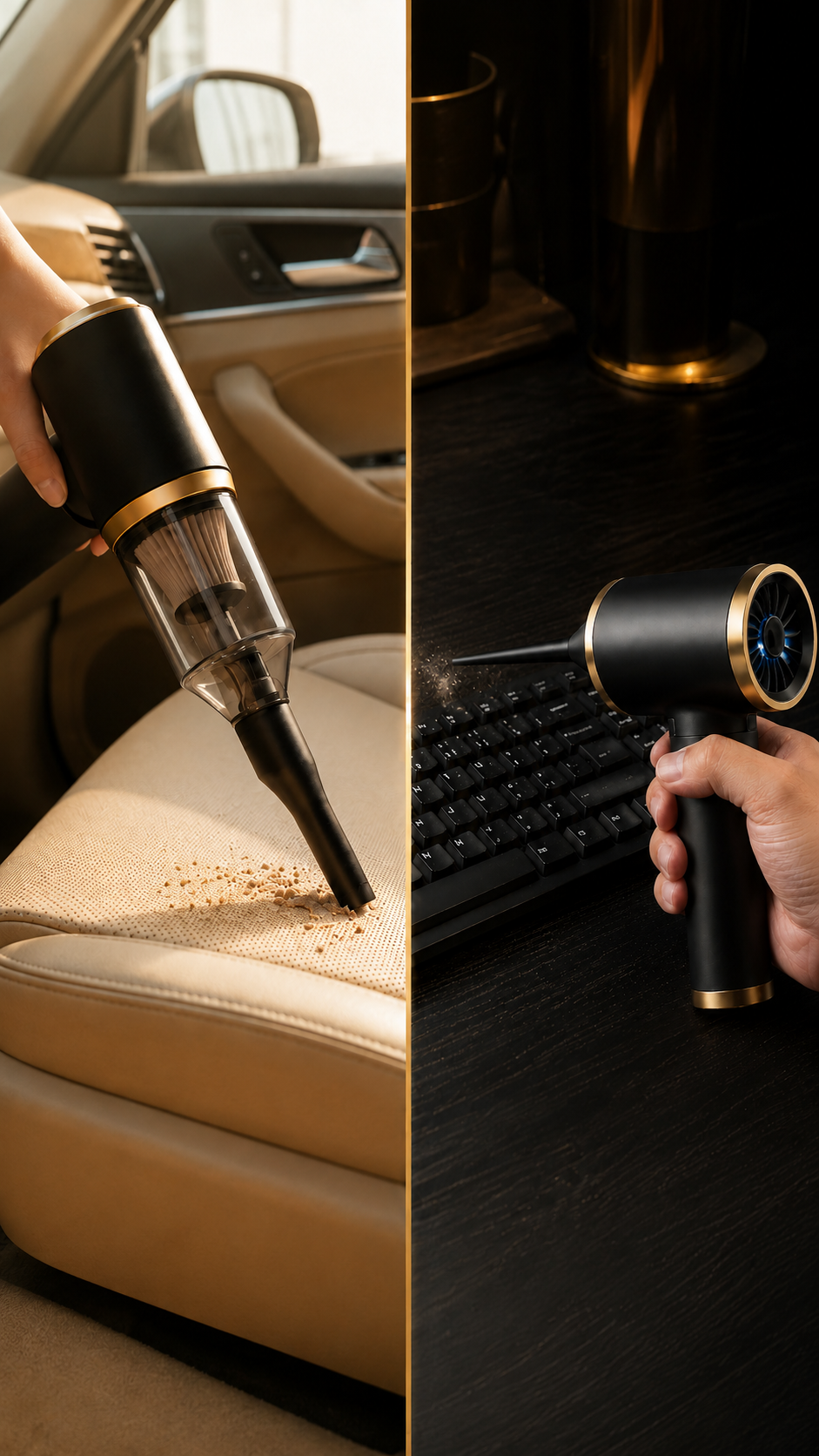 CocoonClean Mini Vacuum & Air Duster